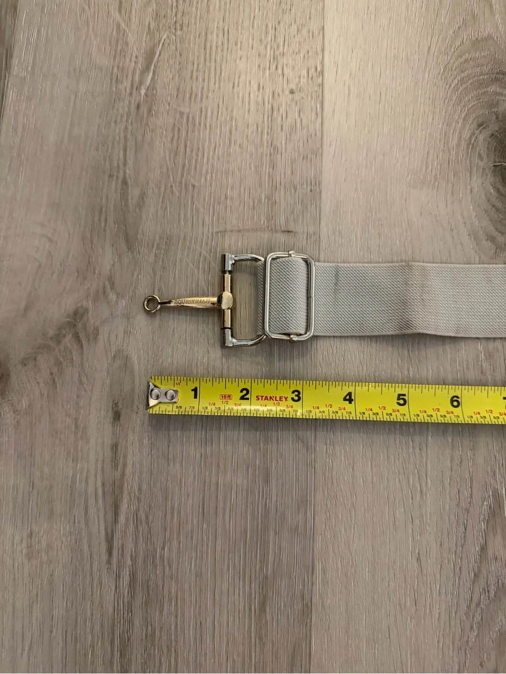 Free Ride Equestrian Horse Bit Stretch Belt – Taupe/Gray